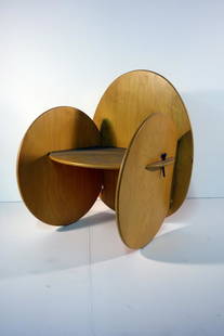 Ivo Bufalini, Child's Chair: Piolo Italian Design Corp. 23.5 (h) x 19 (l) x .5 (w) inches