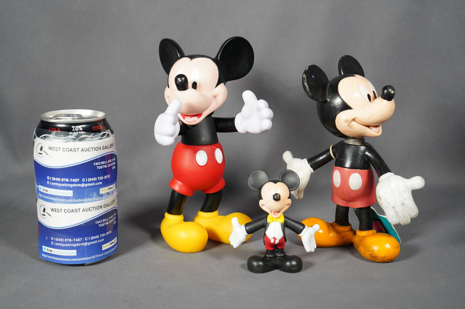 3 vtg Mickey Mouse figure (1 of 6)