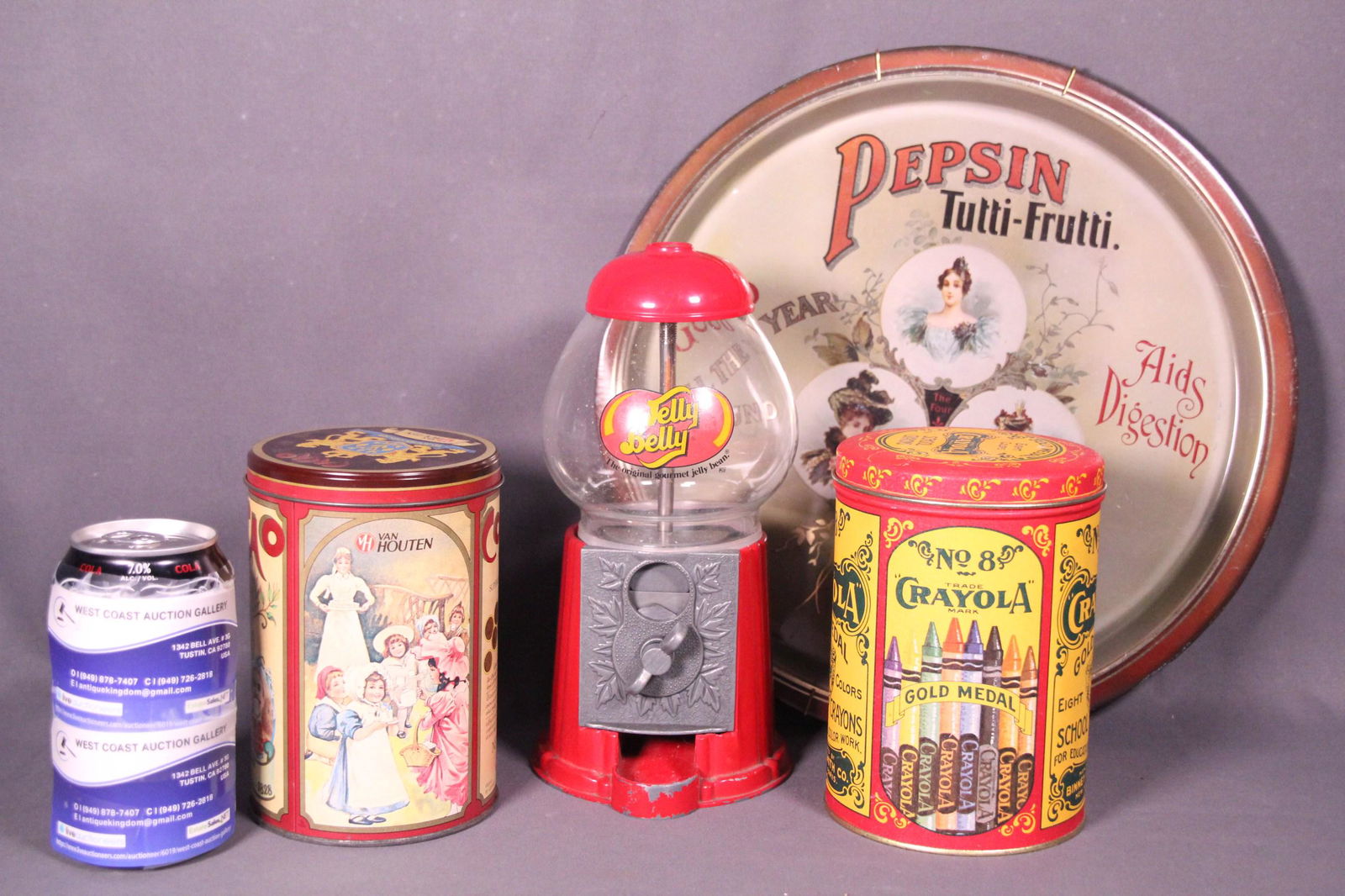 3 pcs tin box and gumball machine (1 of 6)