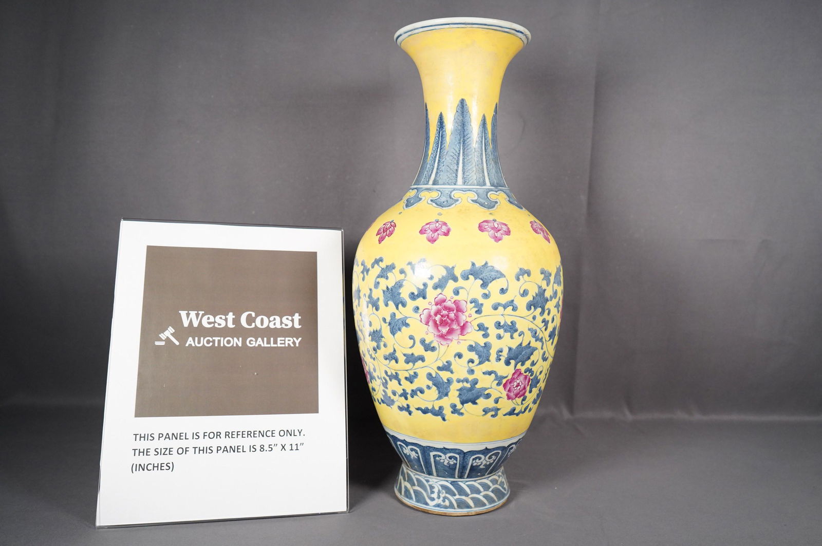 Chinese yellow ground vase (1 of 6)