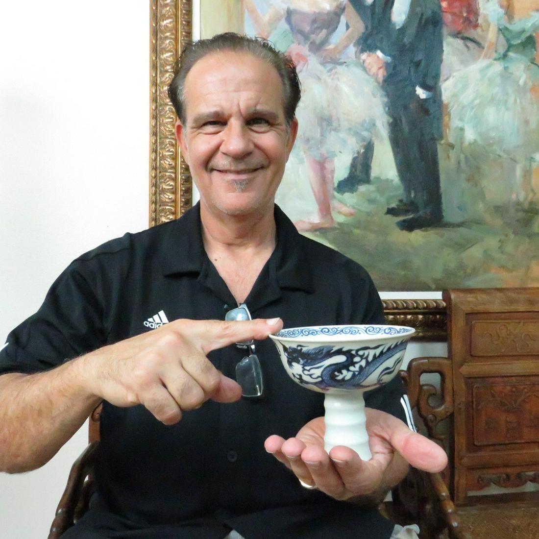 Chinese blue and white stem cup (1 of 10)