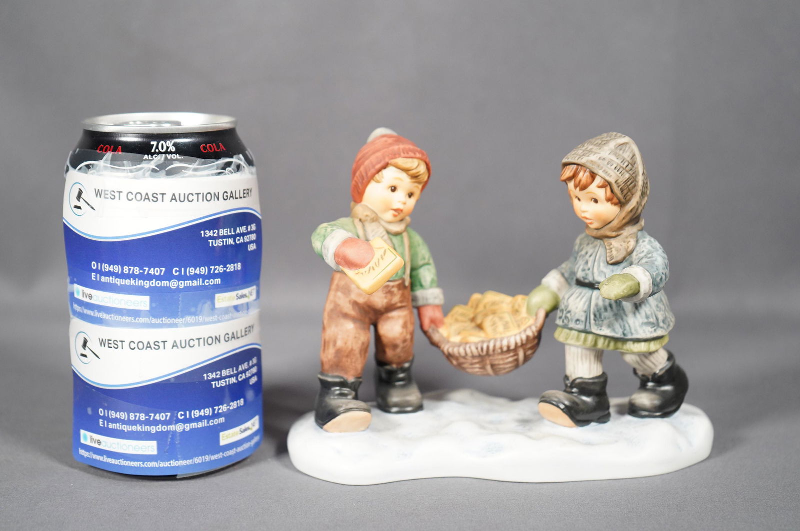 A Goebel Hummel figurine: A Goebel Hummel porcelain figurine BH 254. Dated 2003. H: 4.5" x W: 6"