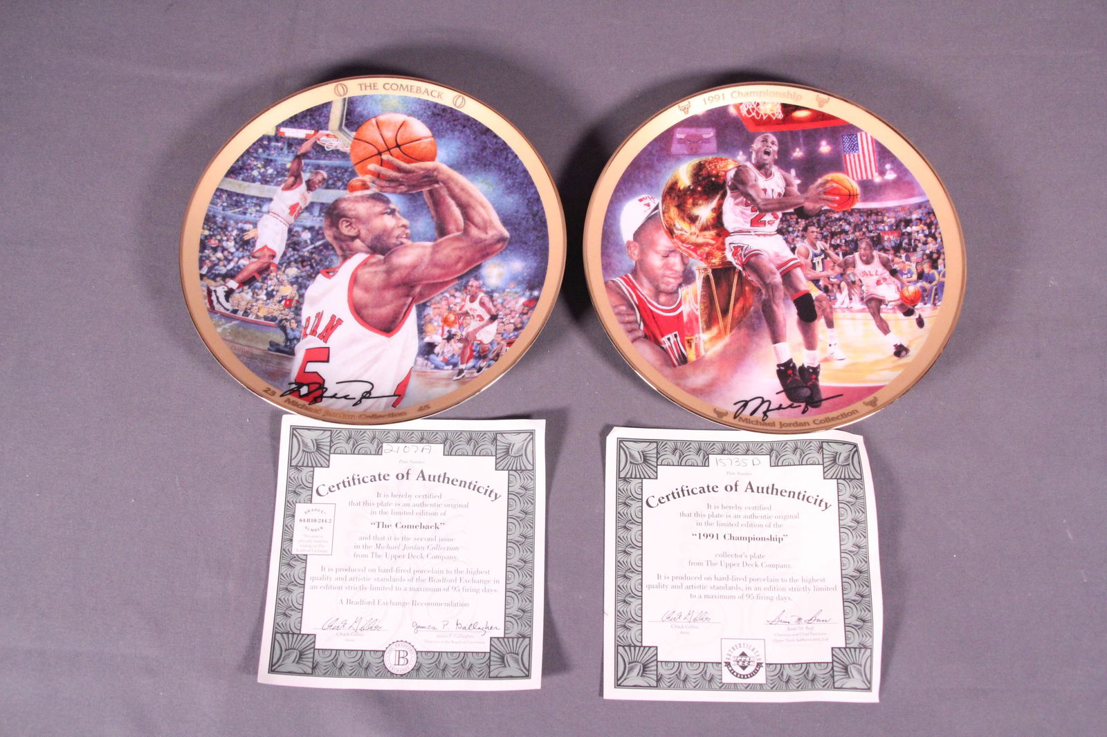 2 pcs Michael Jordan plates (1 of 6)