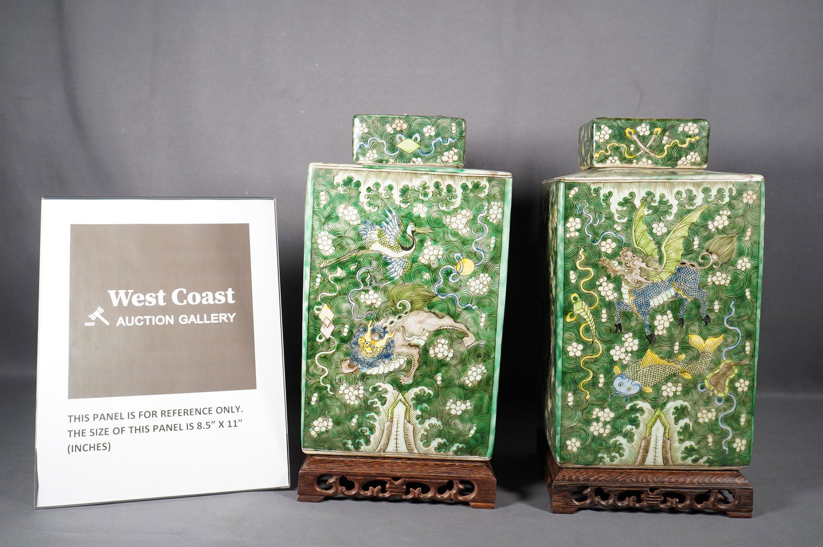 Chinese pair square vase (1 of 10)