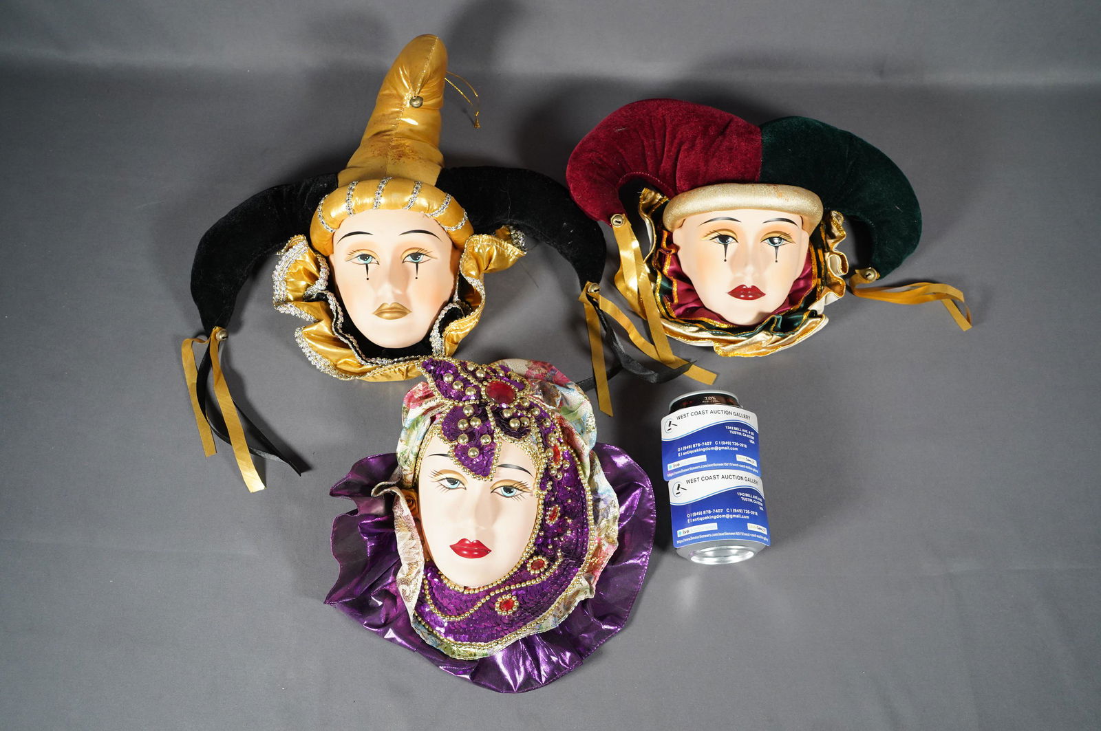 3 ceramic masks (1 of 6)
