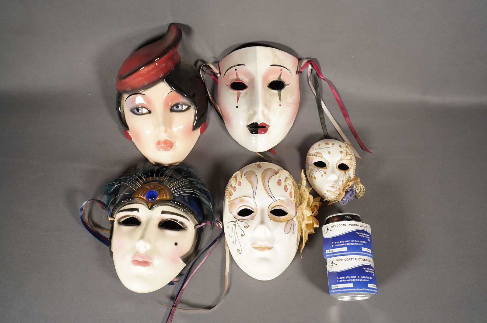 5 ceramic masks (1 of 6)