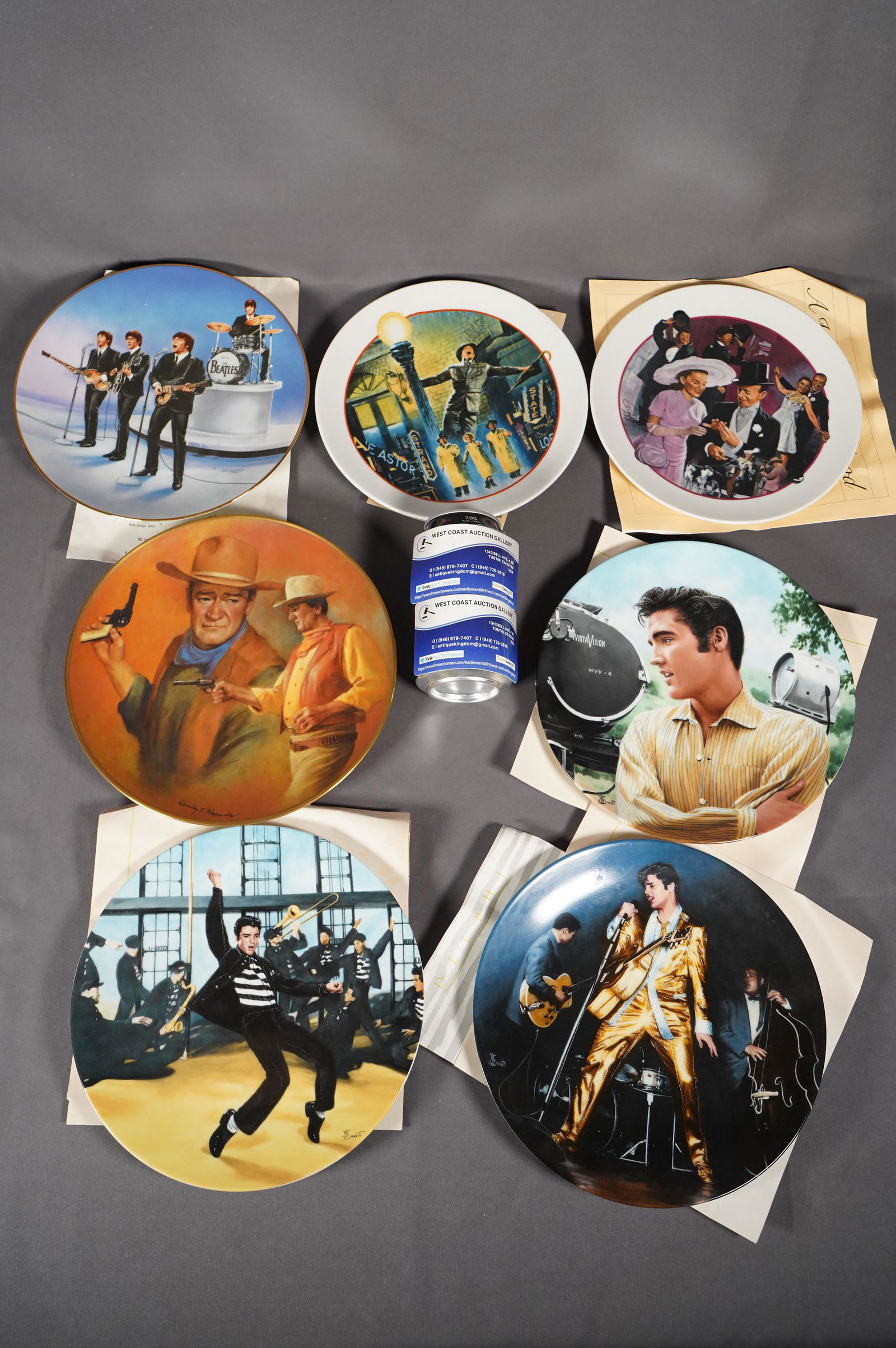 7 pcs Hollywood plates (1 of 6)