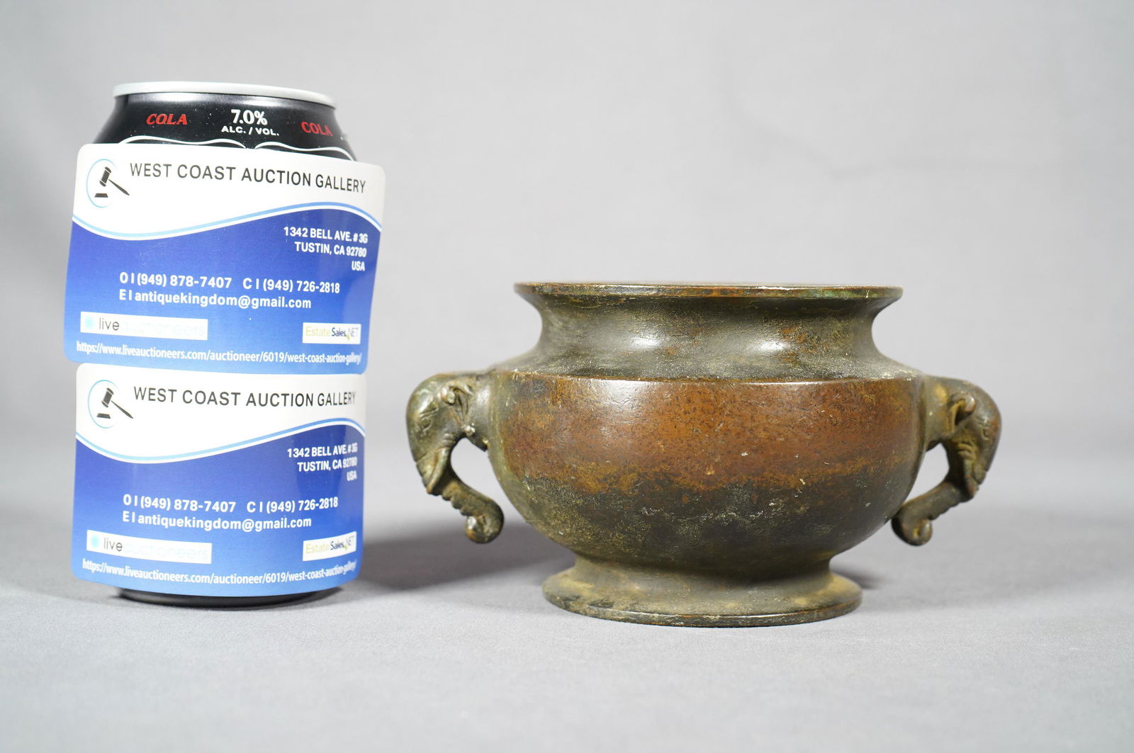 Chinese bronze censer (1 of 6)