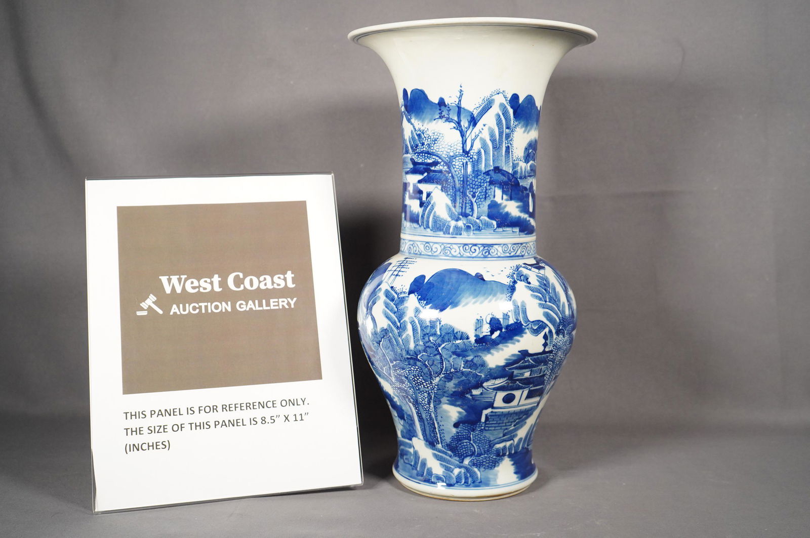 Chinese b/w tube vase (1 of 6)