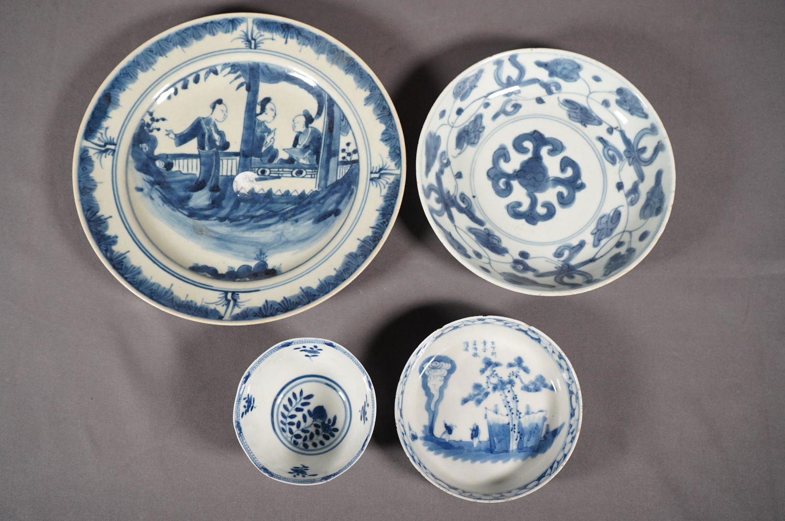 Chinese 4 pcs porcelain (1 of 6)