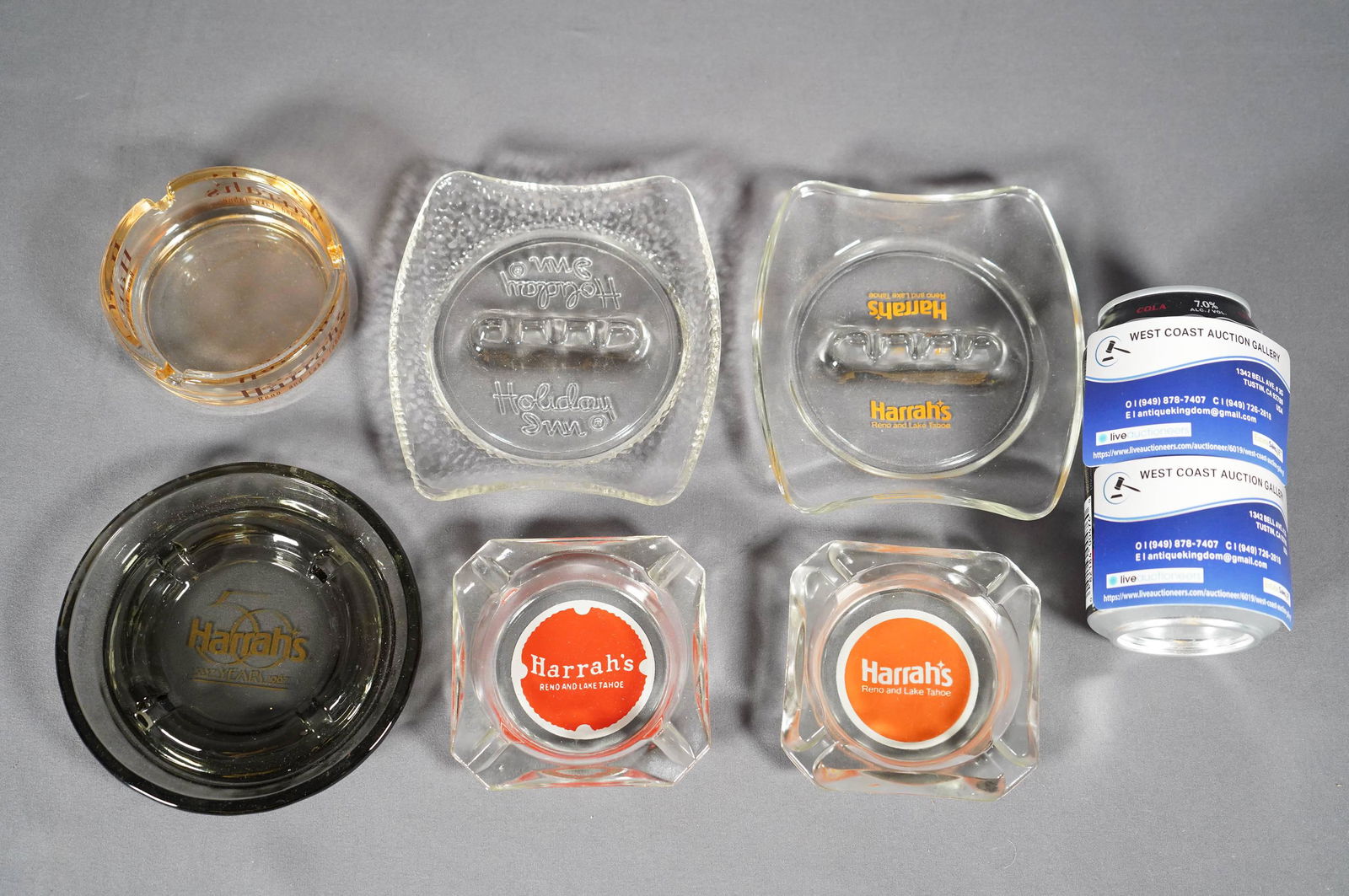 6 pcs Vegas ashtrays (1 of 6)