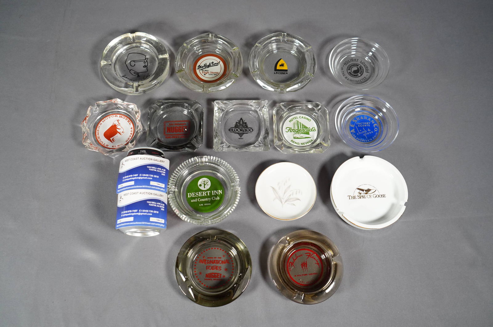 14 pcs Vegas ashtrays (1 of 6)