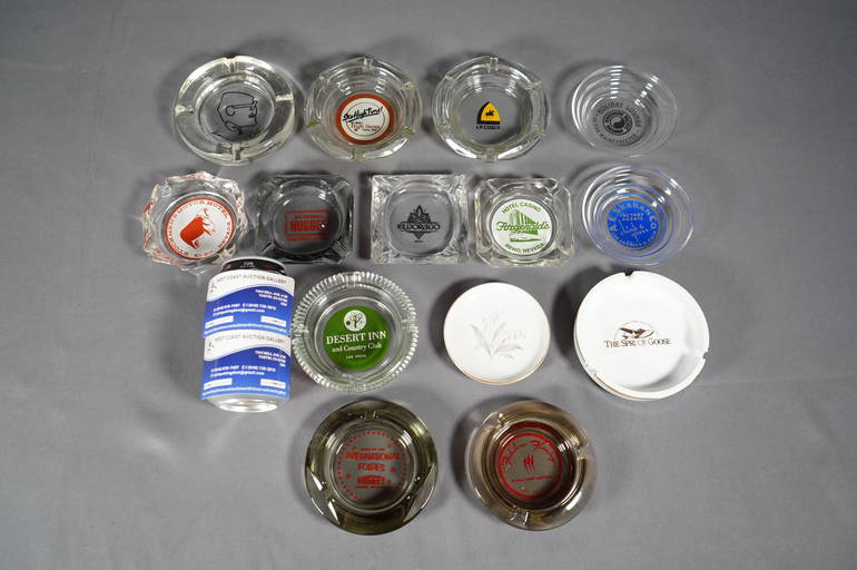 14 Pcs Vegas Ashtrays