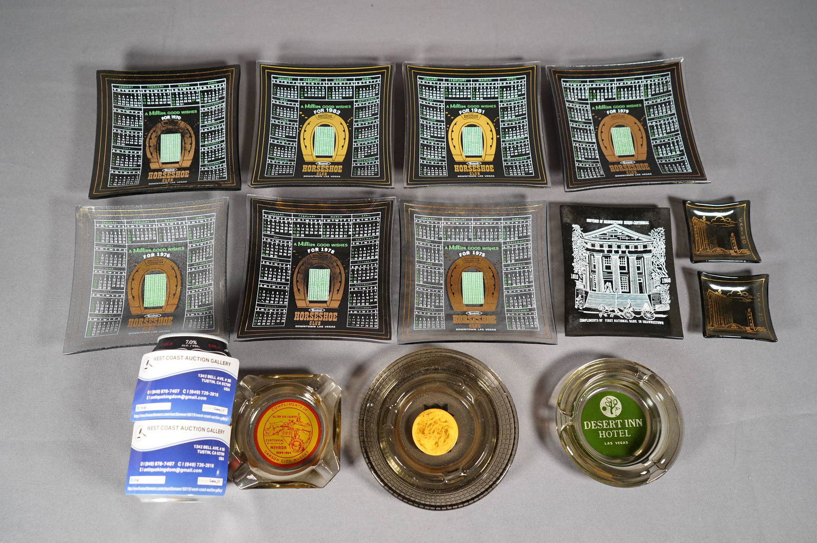 11 pcs Vegas ashtrays (1 of 6)