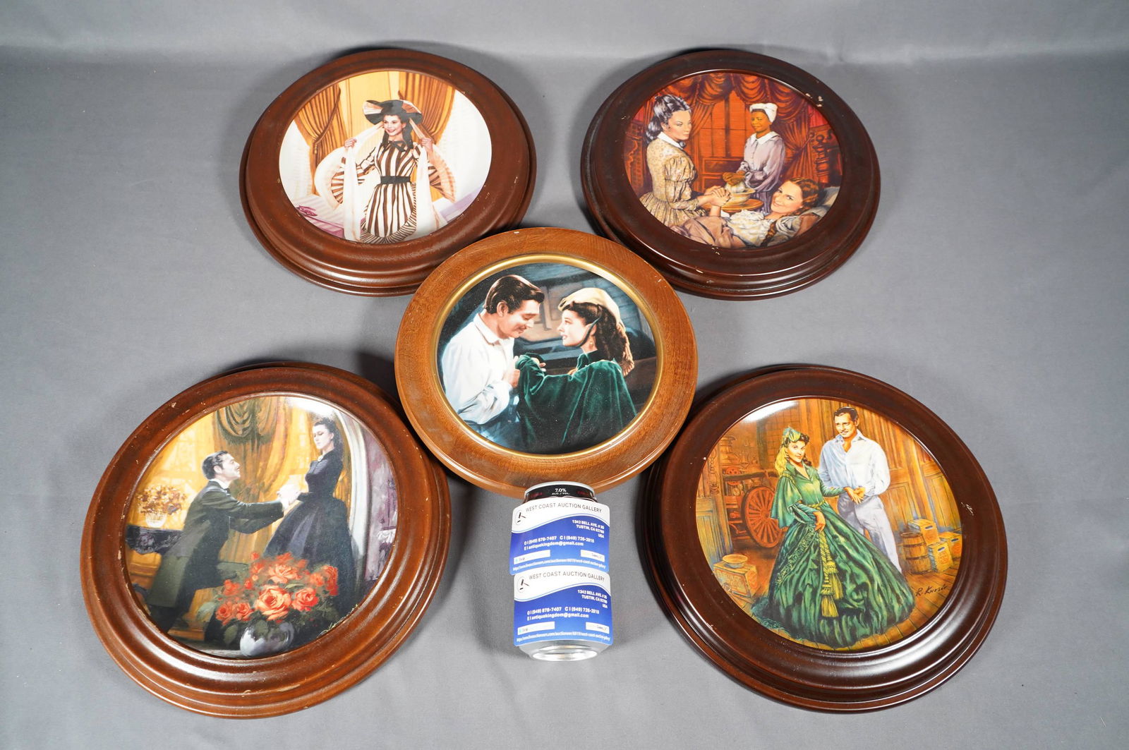 5 pcs framed plates (1 of 6)