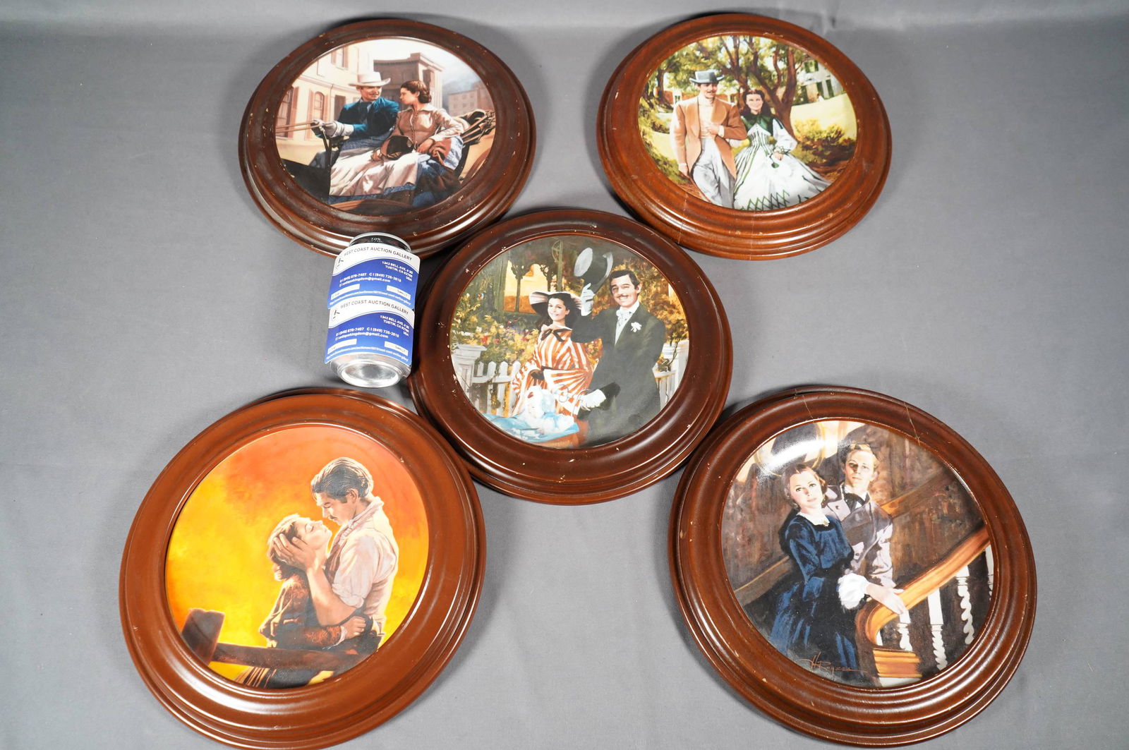5 pcs framed plates (1 of 6)