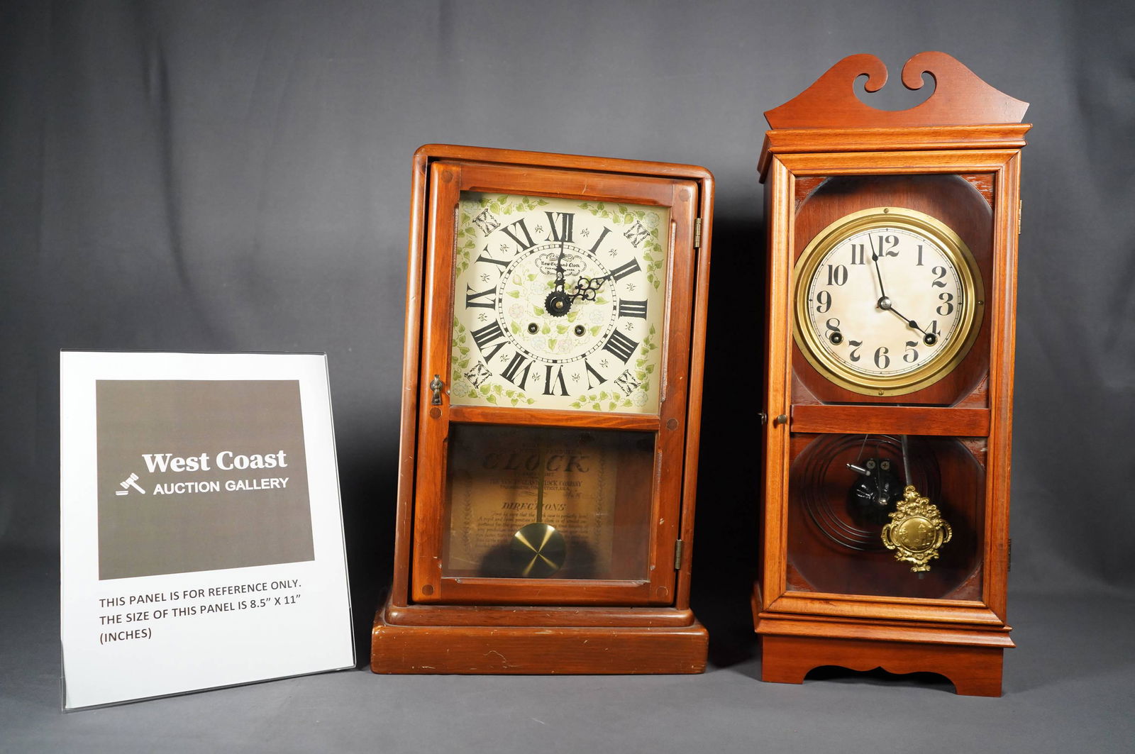 2 pcs wooden clock (1 of 6)