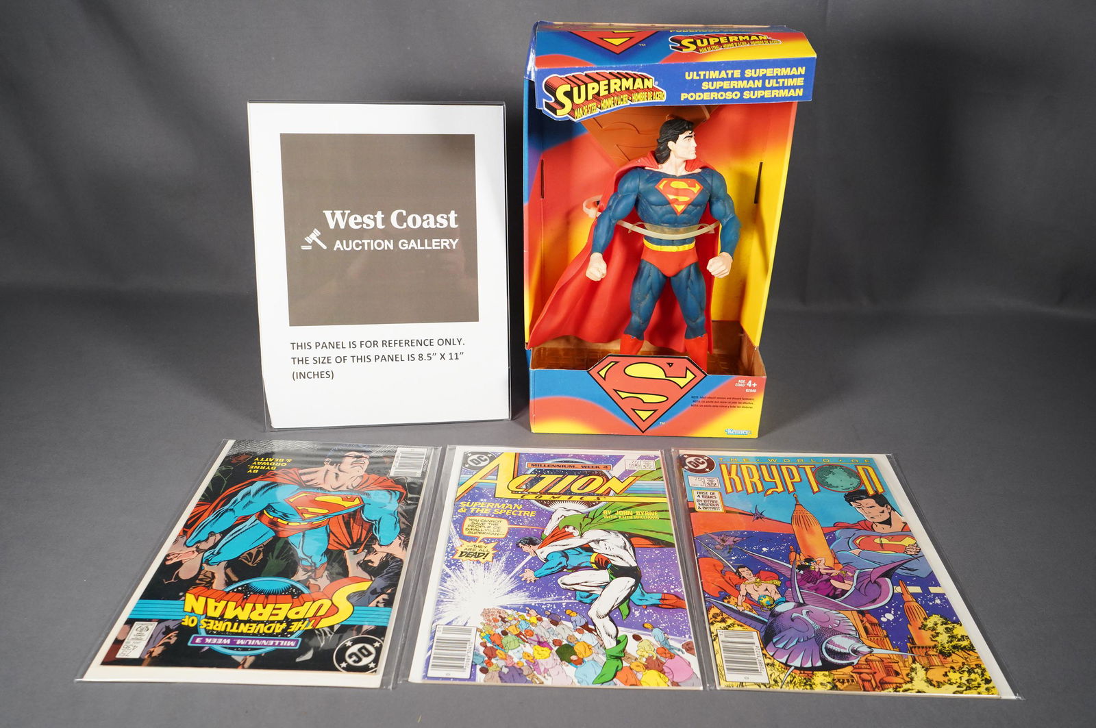 Large Superman toy and comics (1 of 6)