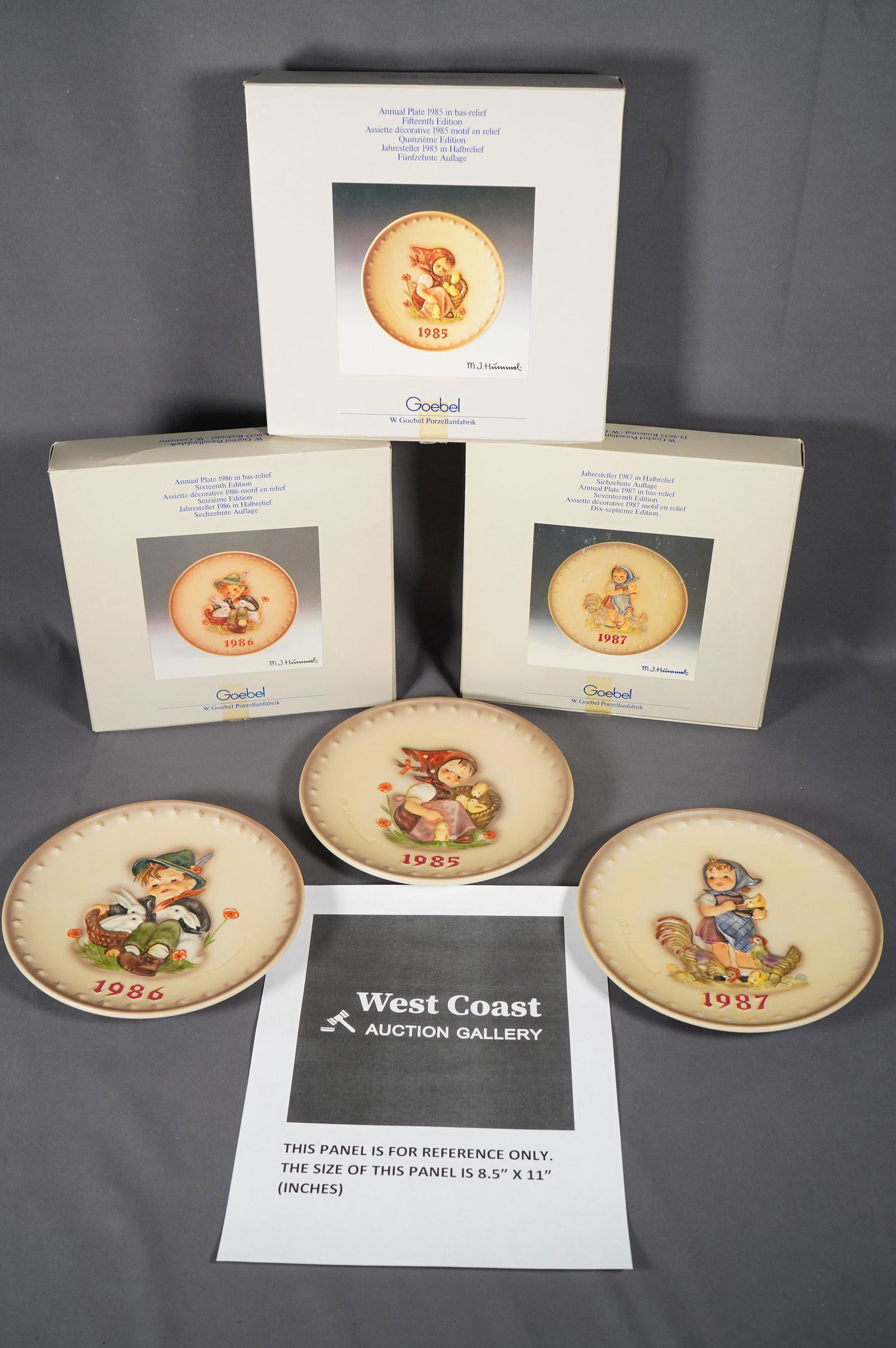 3 pcs Hummel plates (1 of 6)