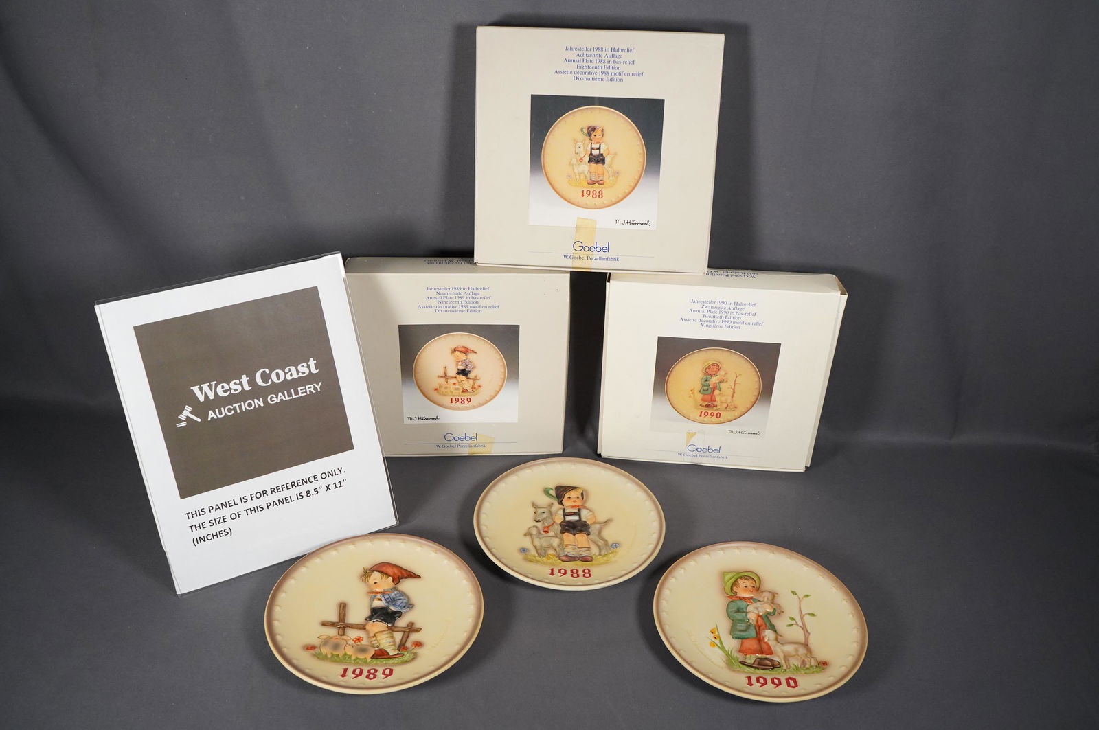 3 pcs Hummel plates (1 of 6)