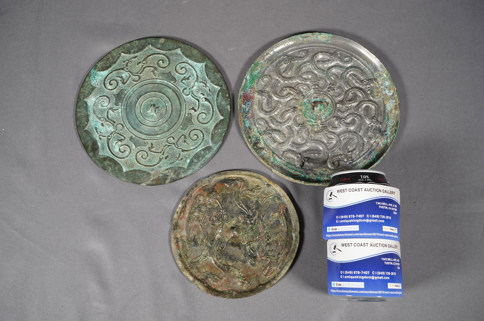 3 pcs Chinese mirrors (1 of 6)