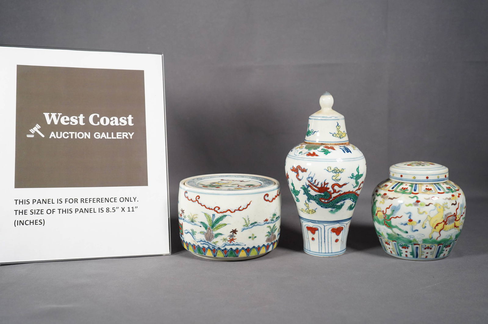 3 pcs Chinese porcelains (1 of 6)