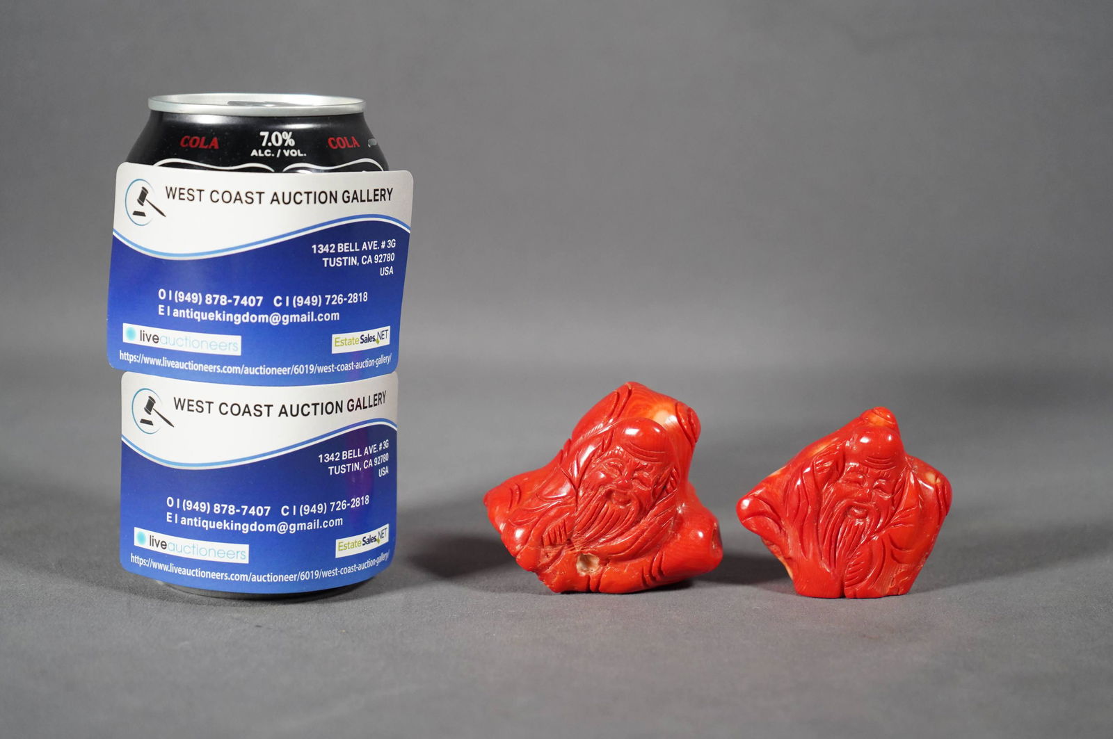 2 pcs Chinese coral (1 of 6)