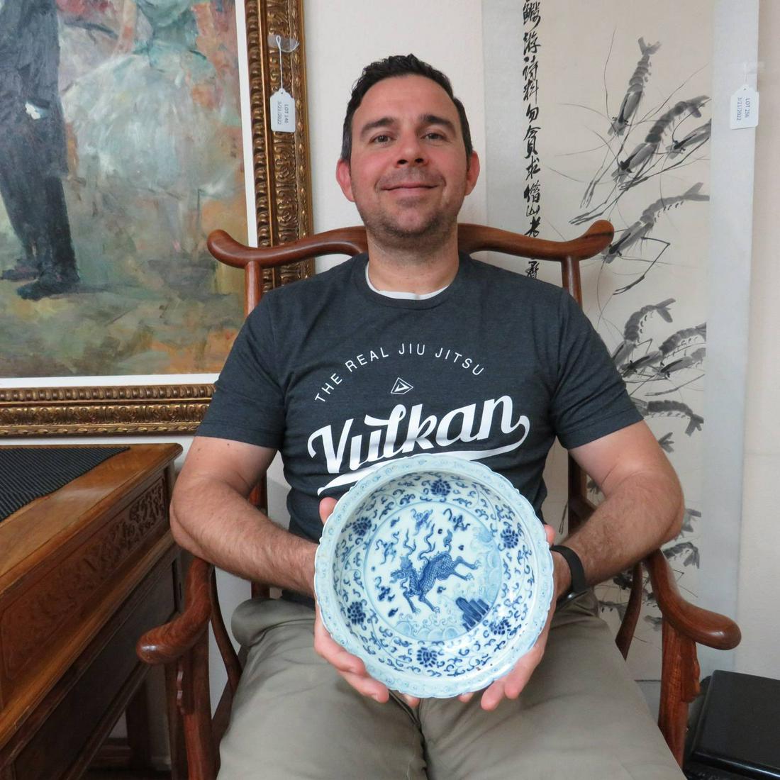 Chinese b/w plate (1 of 6)