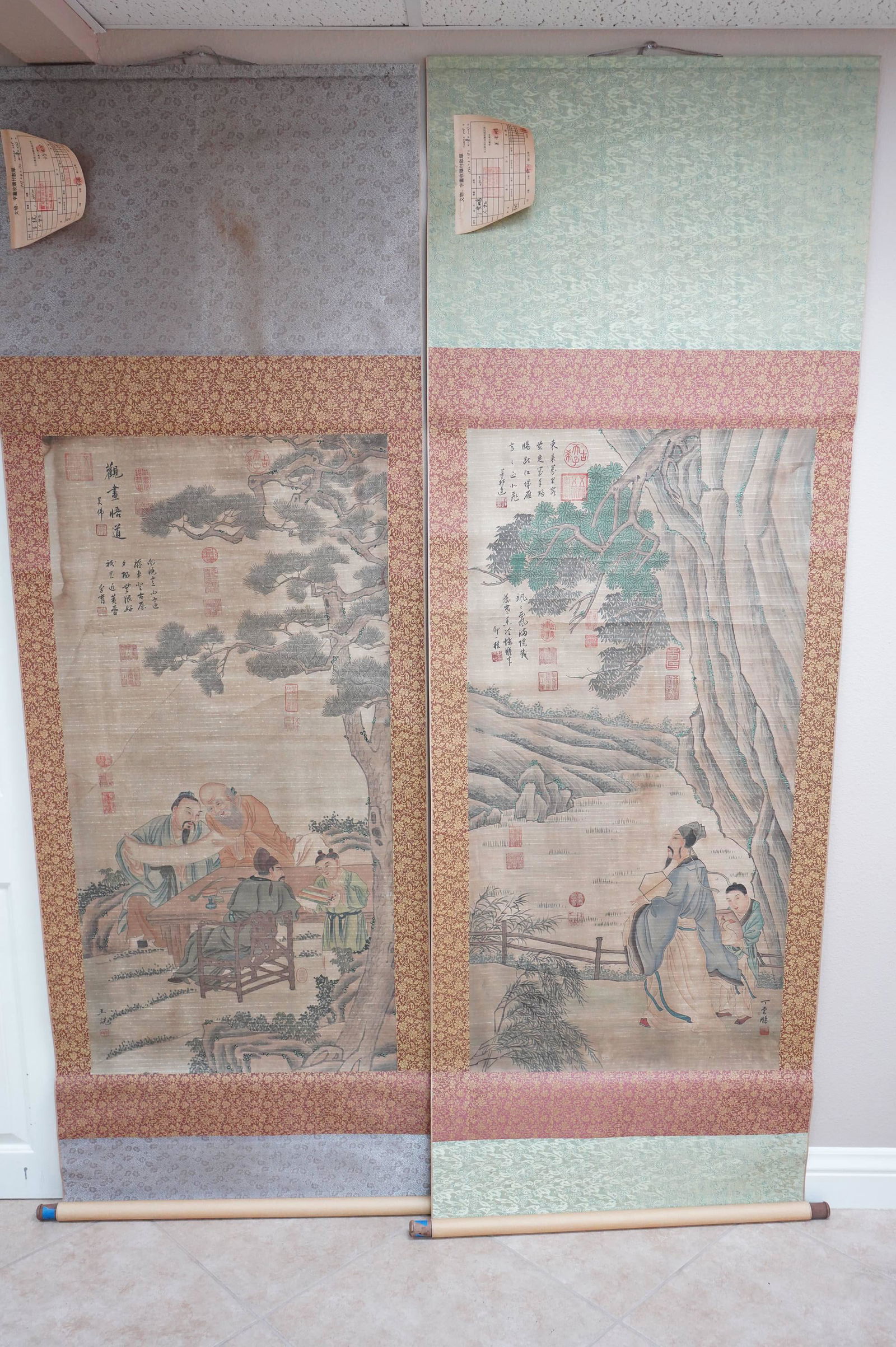 2 pcs Chinese painting (1 of 10)