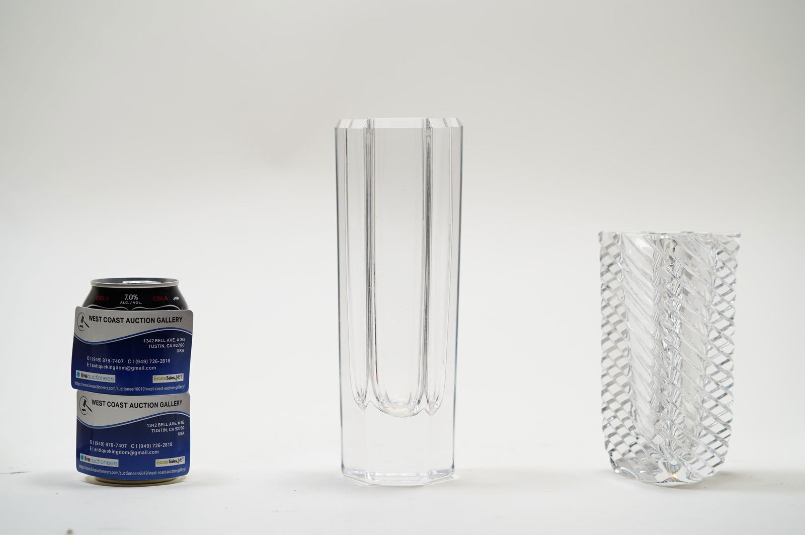 2 pcs fine crystal vase (1 of 7)