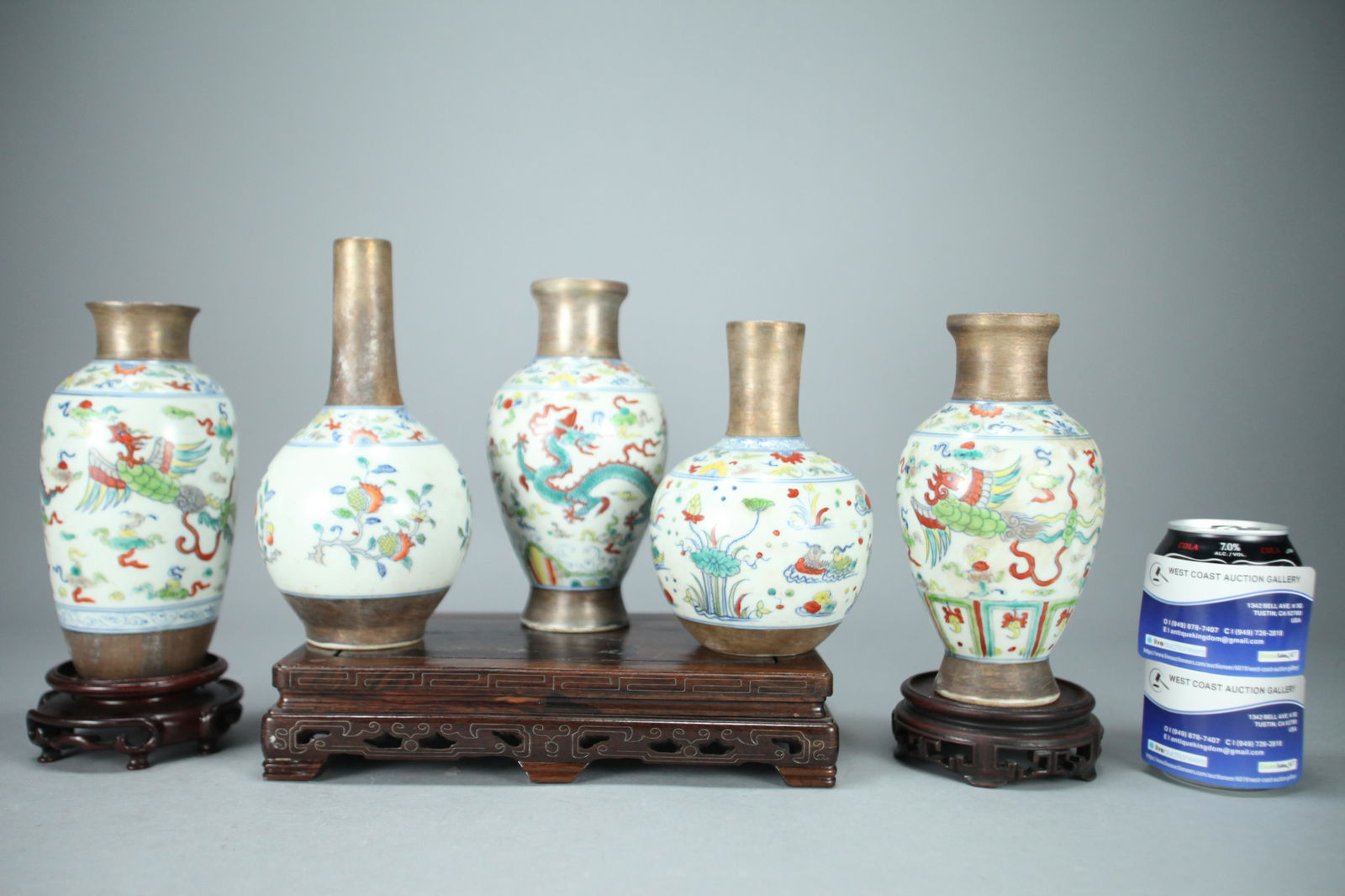 5 pcs Chinese vase (1 of 13)