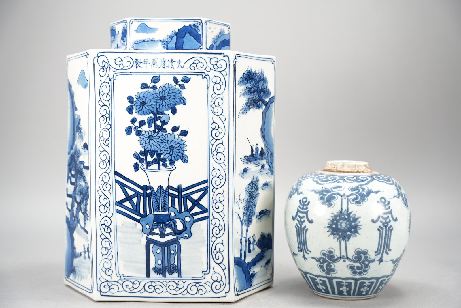 2 pcs Chinese b/w item (1 of 8)