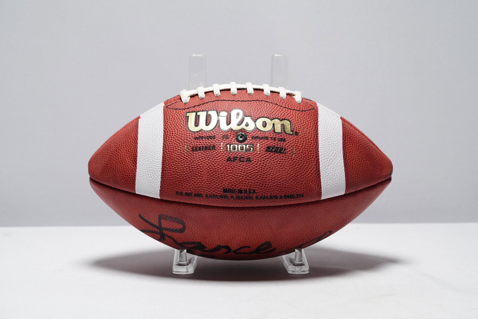 Lance Alworth football: Lance Alworth HOF 78 signed football.