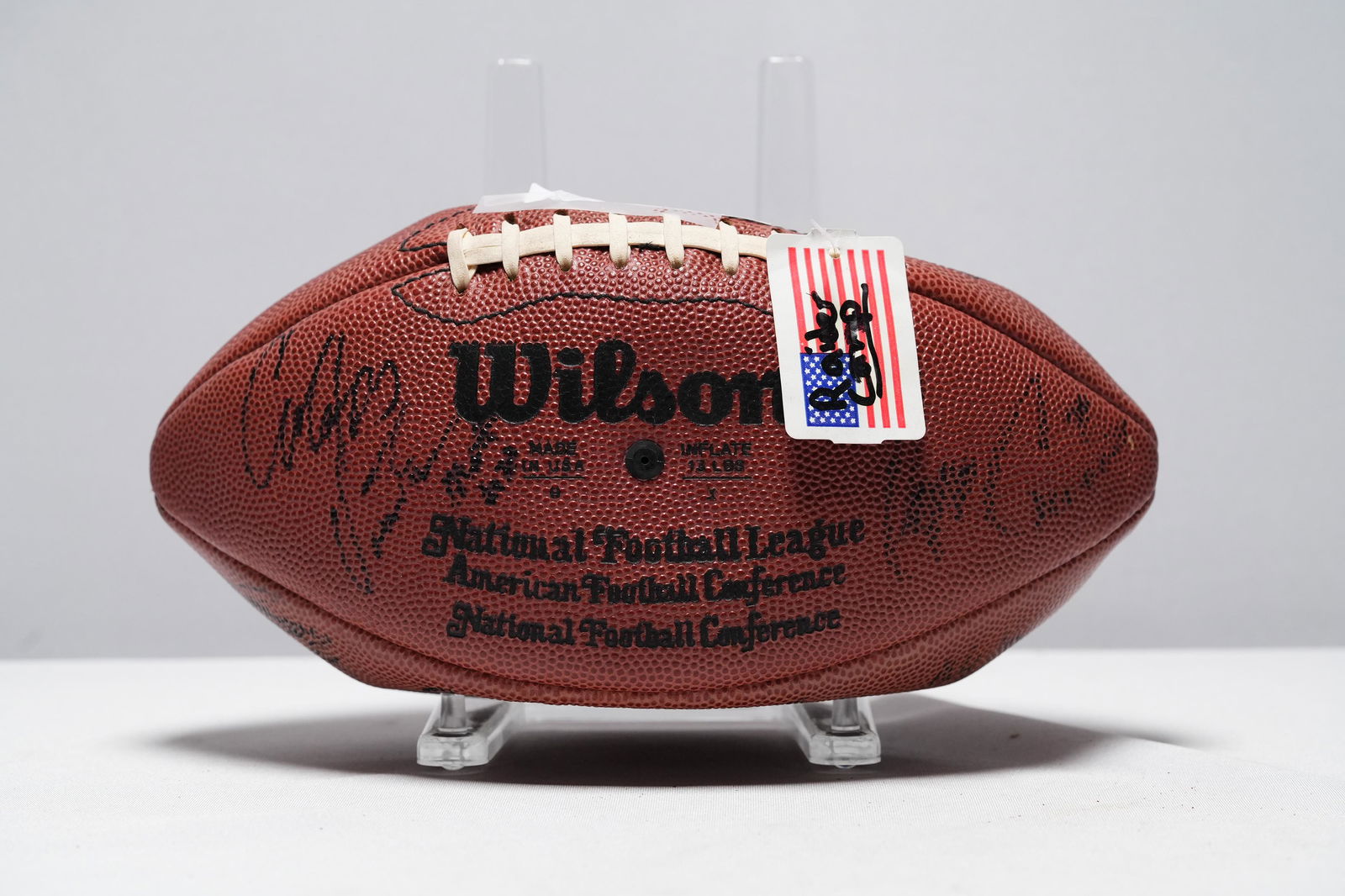Raiders team signed football (1 of 8)