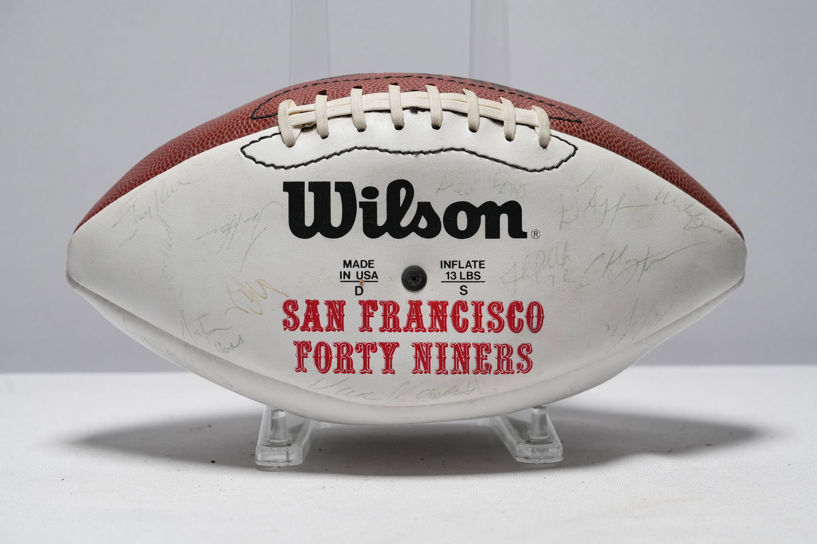 NFL players signed football (1 of 8)