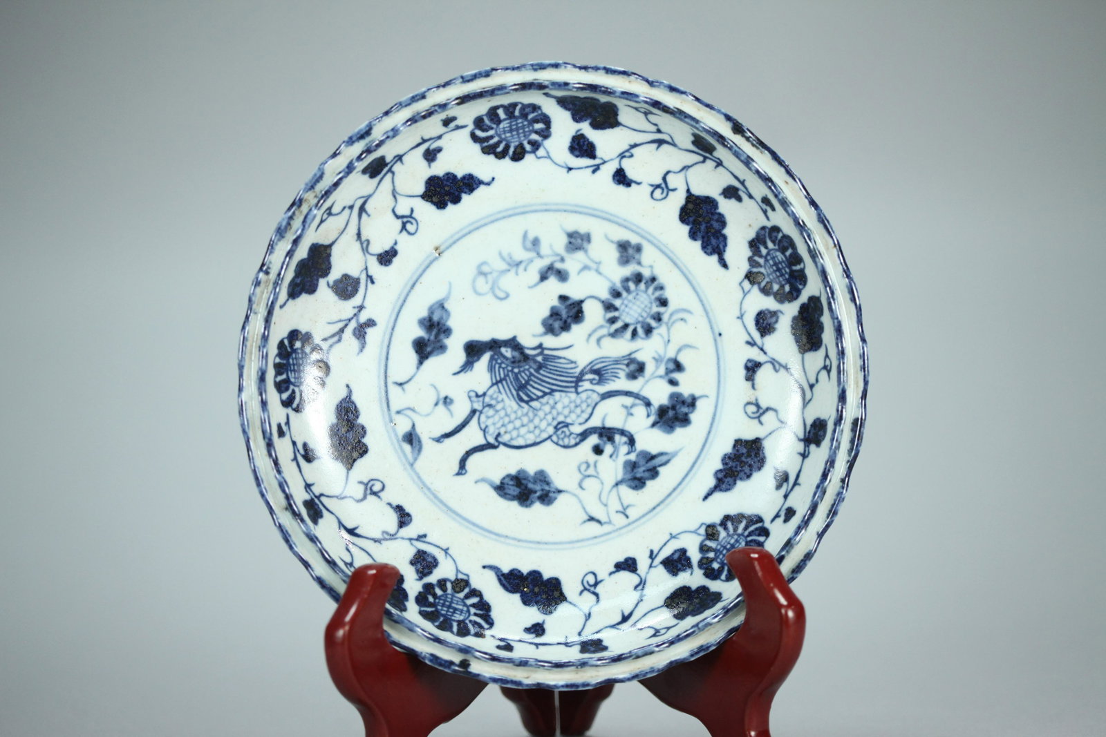 Chinese b/w bowl dish (1 of 6)