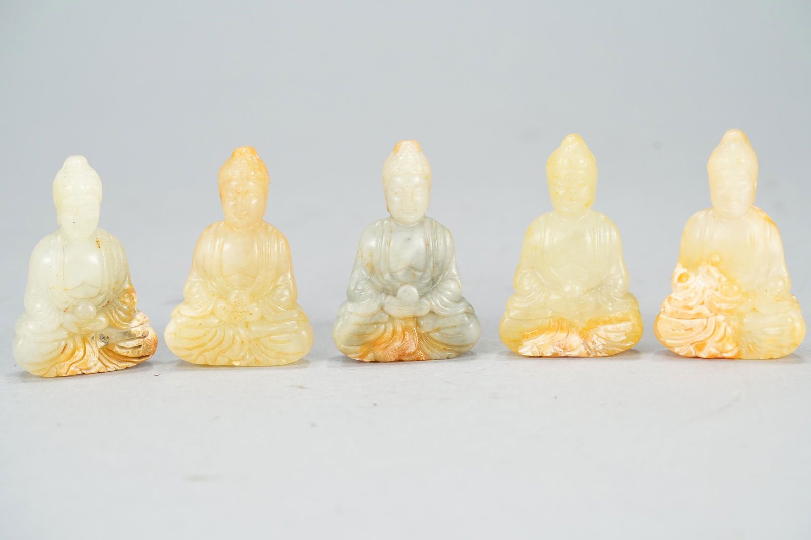 5 pcs Chinese jade figure (1 of 6)