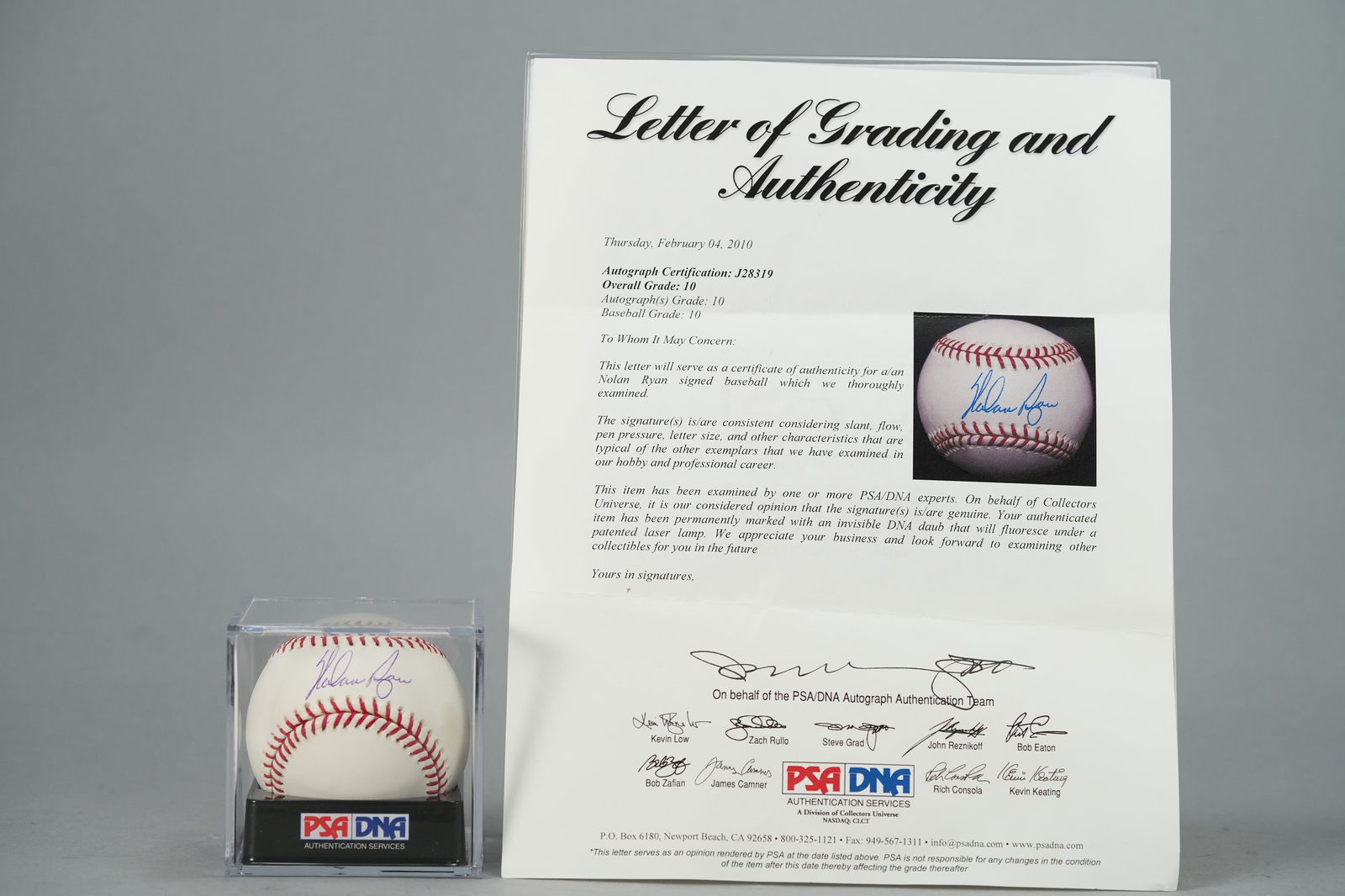 Nolan Ryan signed ball (1 of 5)