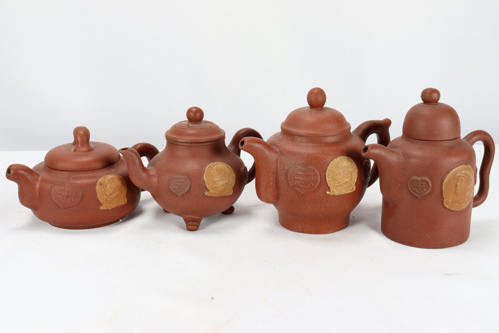 4 pcs clay teapot (1 of 8)