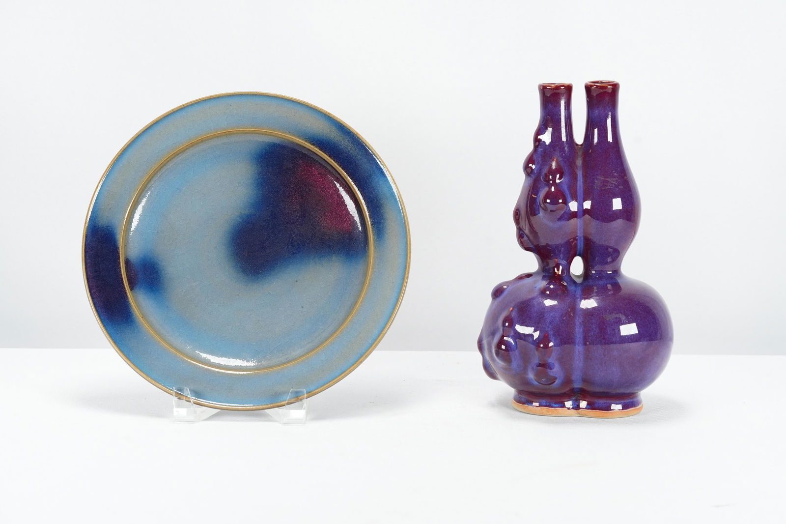 2 pcs Chinese purple item (1 of 8)