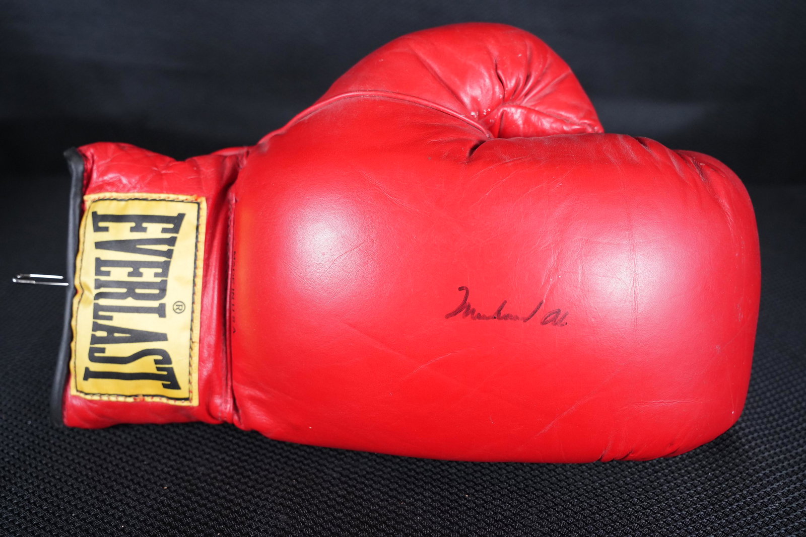 A Muhammad Ali signed glove (1 of 7)