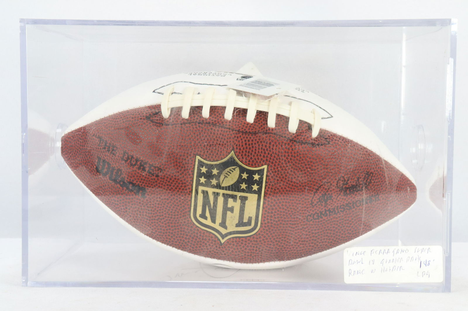 Vince Ferragamo signed football: Vince Ferragamo signed football.