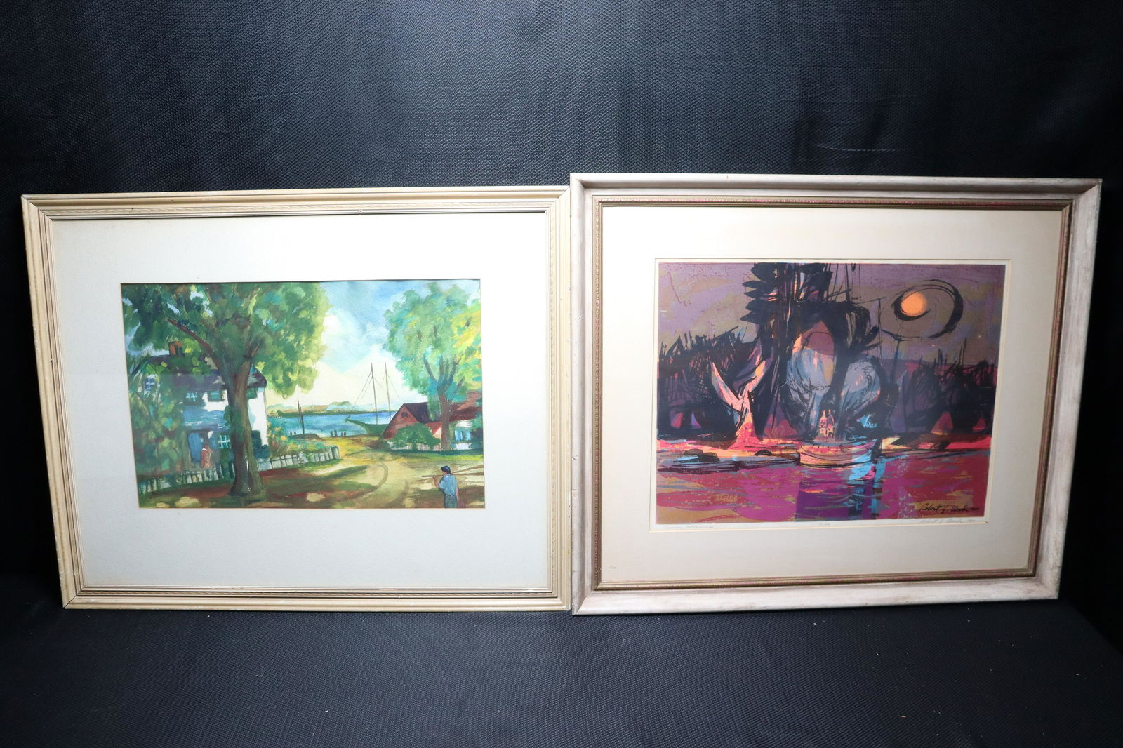 Robert Wood framed painting (1 of 7)