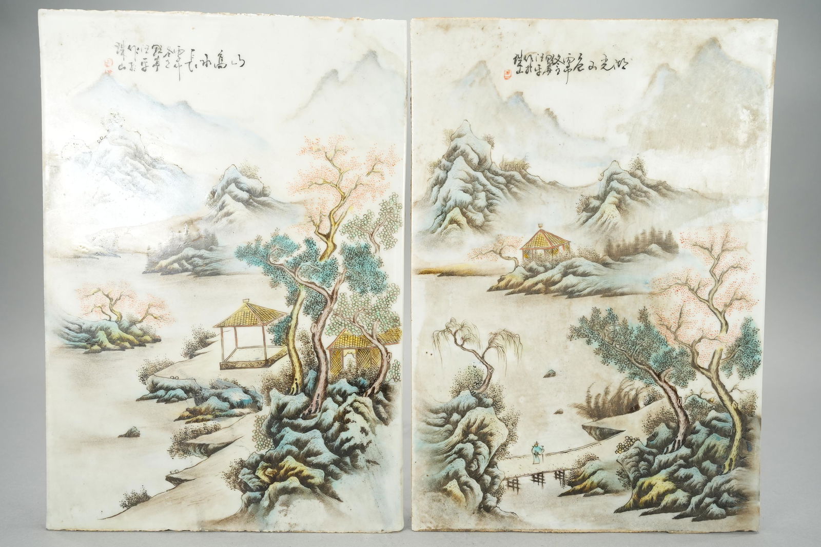 2 pcs Chinese plaque (1 of 7)