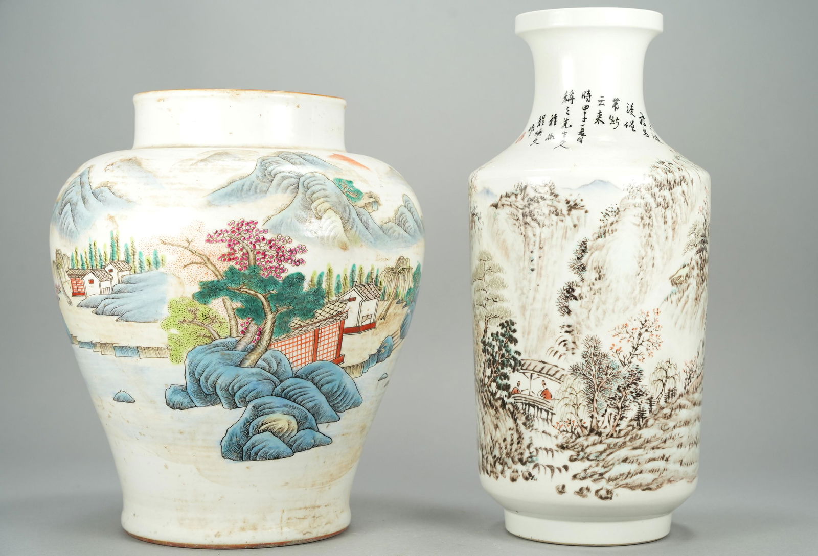 2 pcs Chinese large vase (1 of 6)