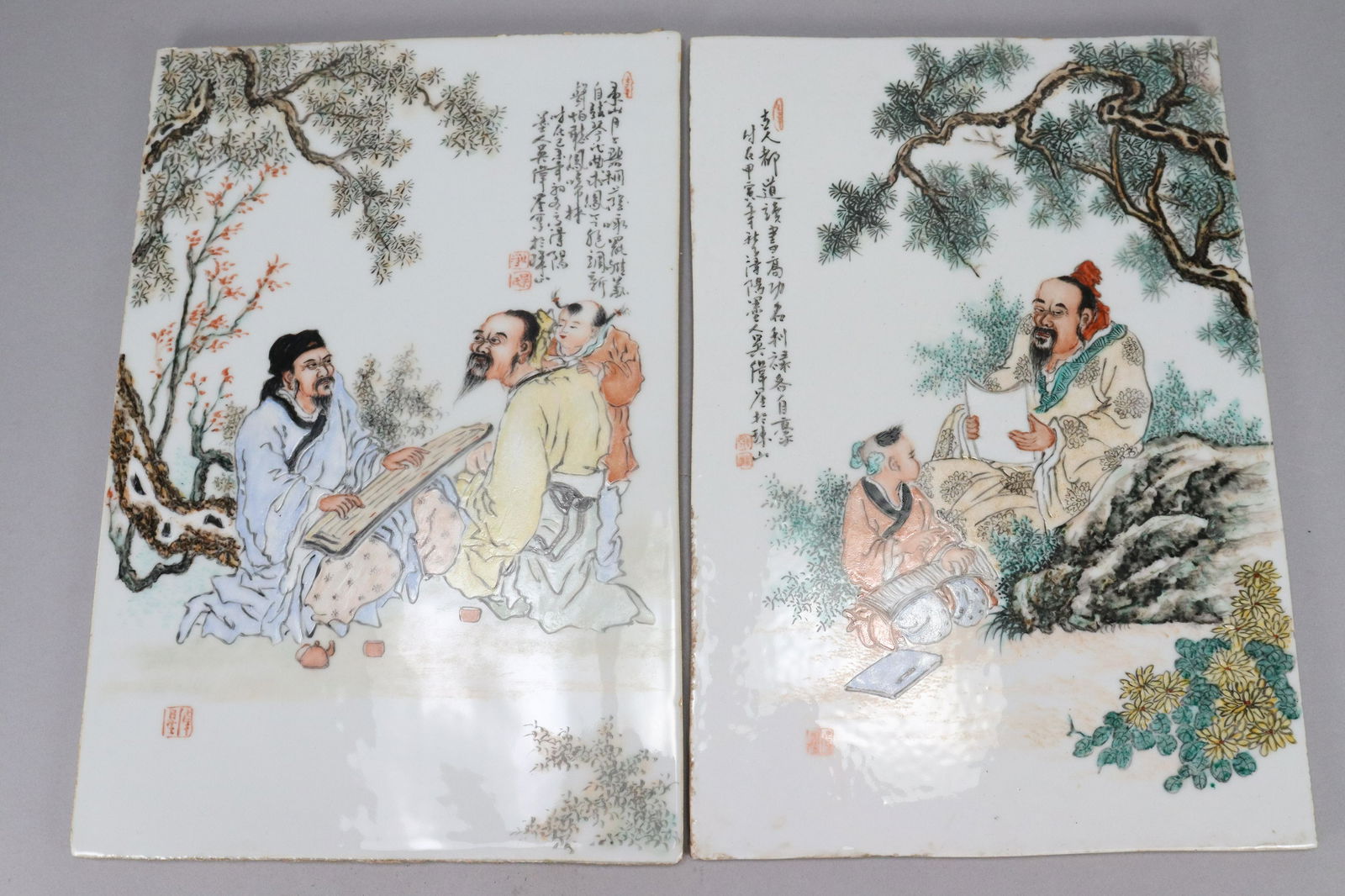 2 pcs Chinese tile (1 of 8)