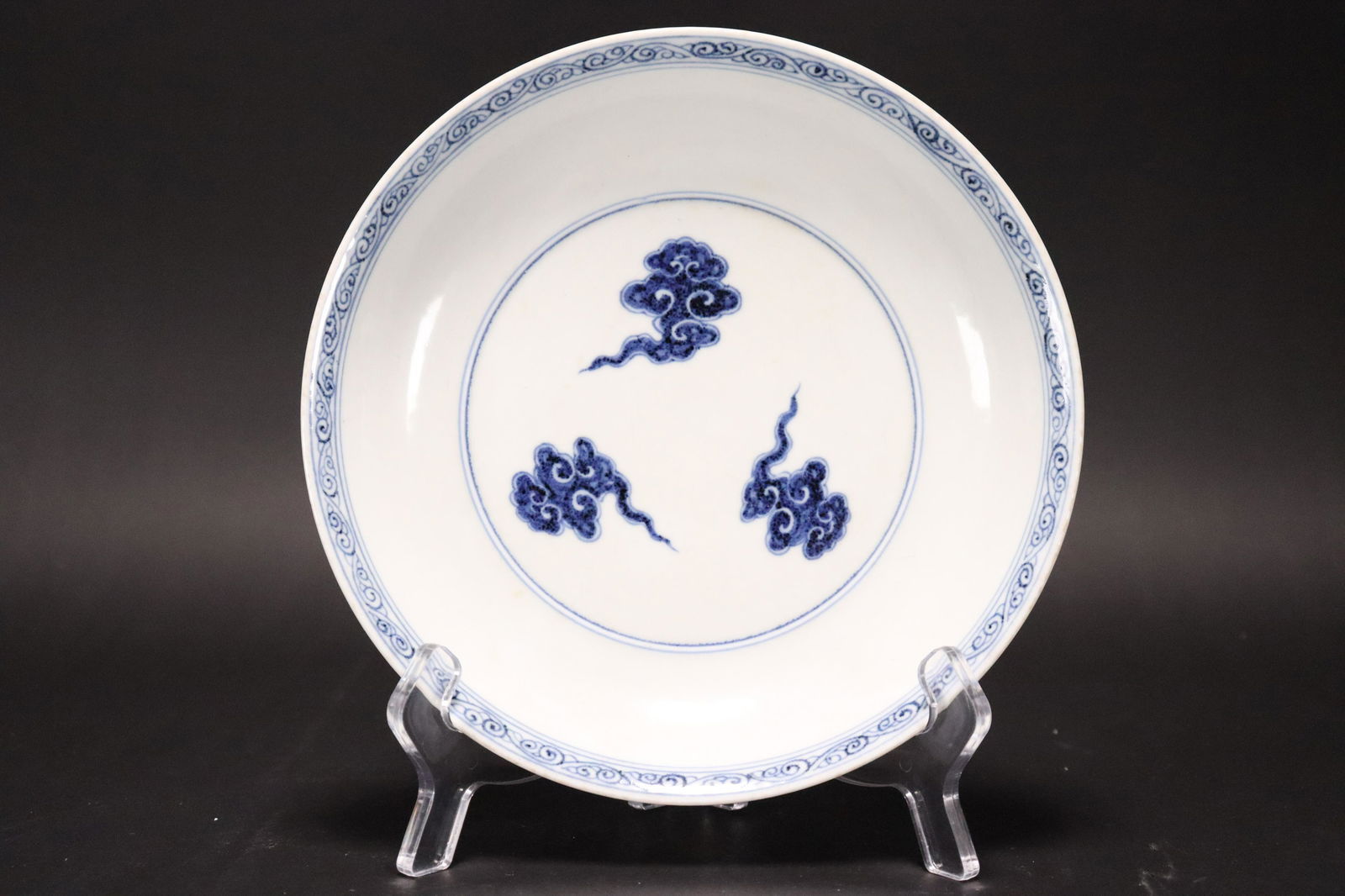 Chinese fine b/w plate (1 of 7)