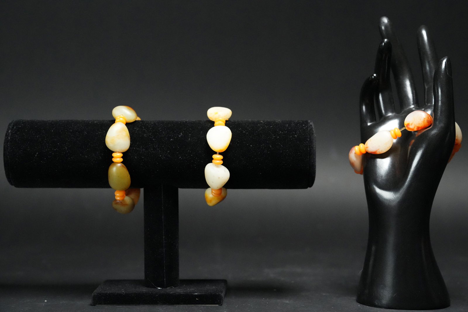 3 pcs Chinese jade bracelet (1 of 7)