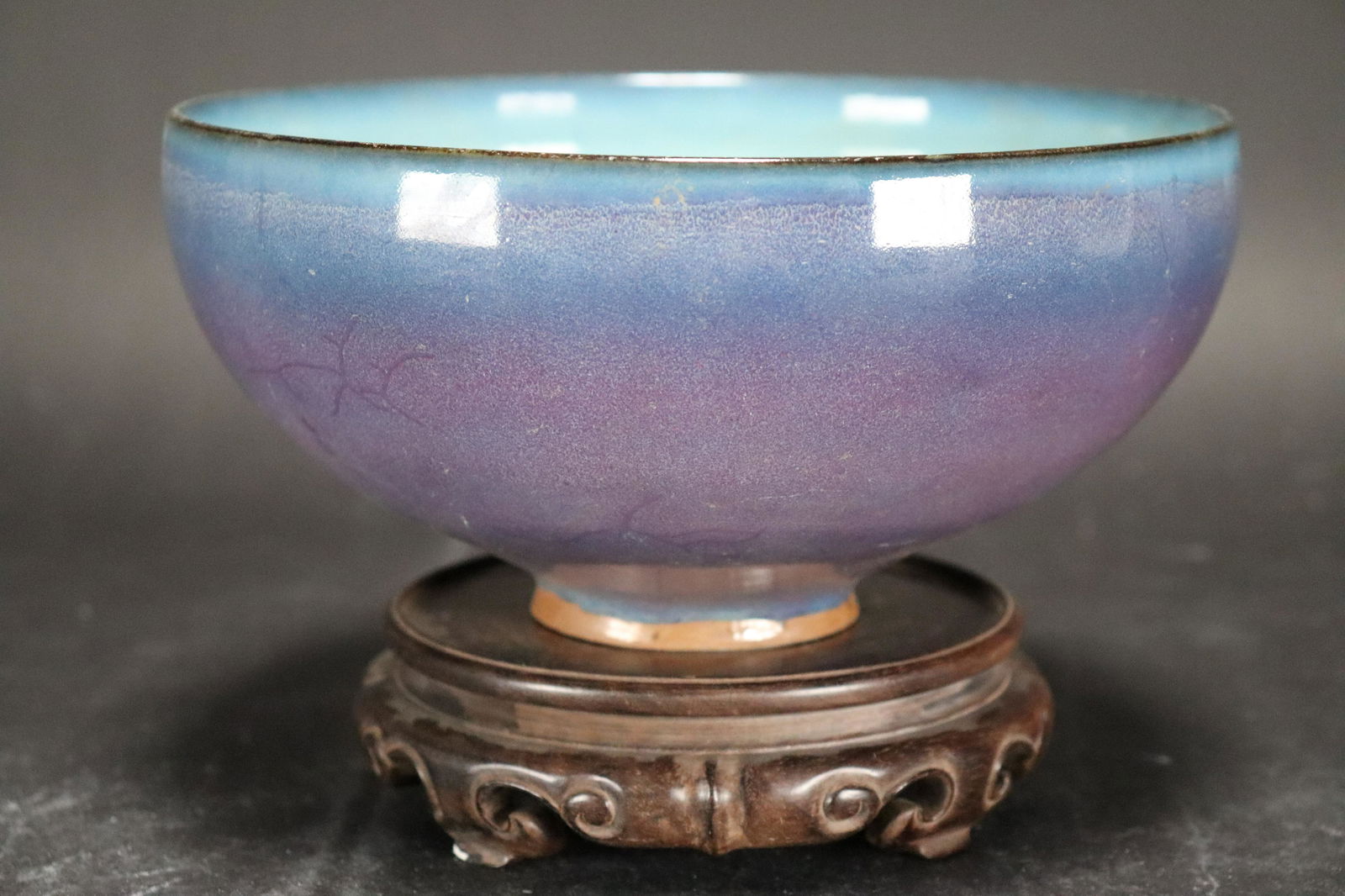 Chinese fine purple bowl (1 of 7)