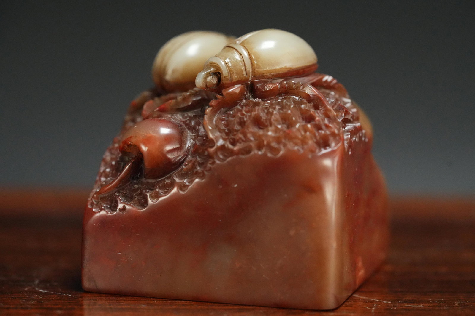 Chinese large soapstone seal (1 of 8)